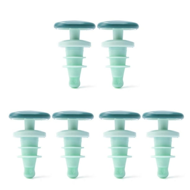 Naiovety 2 piezas de silicona para cocina, jugo de vino tinto, botella de corcho, vertedor de café, tapón para el hogar, botellas lavables al vacío, Type4 NO4 Naiovety CBP175842
