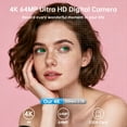 thumbnail image 3 of ACTITOP Digital Camera for Photography 4K 64MP WiFi Vlogging Camera for YouTube with 32GB SD Card, 3"180° Flip Screen 16X Zoom Point and Shoot Video Camaras, 3 of 8