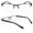 Bronze, variant on 1 Pair Metal Rectangular No Line Progressive Trifocal Clear Lens Reading Glasses - Better Then Bi-Focal bifocal Reader