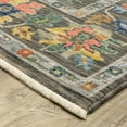 thumbnail image 2 of Oriental Weavers Lucca Wool Blend Area Rug - 2889E - 9'10" x 12'10" - in Gray/ Multi - Vintage Inspired, Wool Blend, Family, Dining, Living Room Rug, 2 of 5