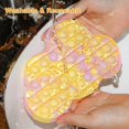thumbnail image 4 of Big Pop Game Fidget Toy, Rainbow Chess Board Popper Fidget Sensory Toy, Silicone Large Stress Relief Toy Brain Training Board Game to Play with Friends, 4 of 7