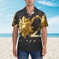thumbnail image 2 of Sikiie 2025 Happy New Year 1 Print Men's Hawaiian Shirt, Summer Beach Button Pocket Short Sleeve T-Shirt,, 2 of 7
