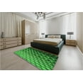 thumbnail image 5 of Ahgly Company Machine Washable Indoor Square Transitional Deep Emerald Green Area Rugs, 6' Square, 5 of 7
