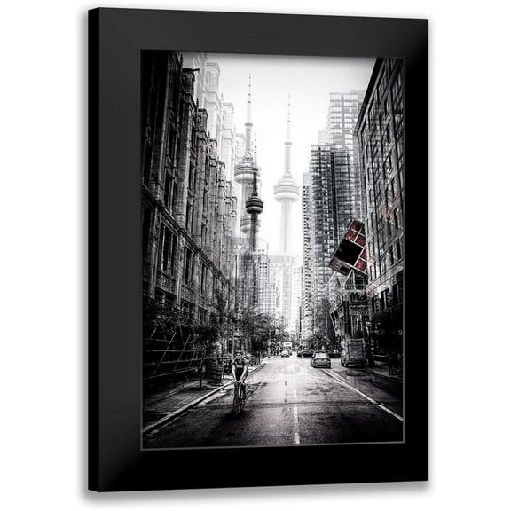 Chiriaco, Carmine 11x14 Black Modern Framed Museum Art Print Titled - On The Streets Of Toronto