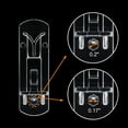 thumbnail image 3 of EASTIN Clear Plastic Locking Shelf Support Pegs  Fits 5/16” Diameter Hole  5/8” Shelf  30 Pack, 3 of 6