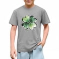 thumbnail image 6 of HAiming Cotton St Patricks Day T-Shirts for Kids Shamrock Graphic Round Neck Casual Short Sleeve Tops, 6 of 9