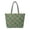 Green Christmas Print, variant on XYZCANDO Green Christmas Themed Padded Shoulder Tote Bag Large Capacity Quilted Daily Handbag for Holiday Shopping Travel Work Cute Candy Cane Star Pattern Women's