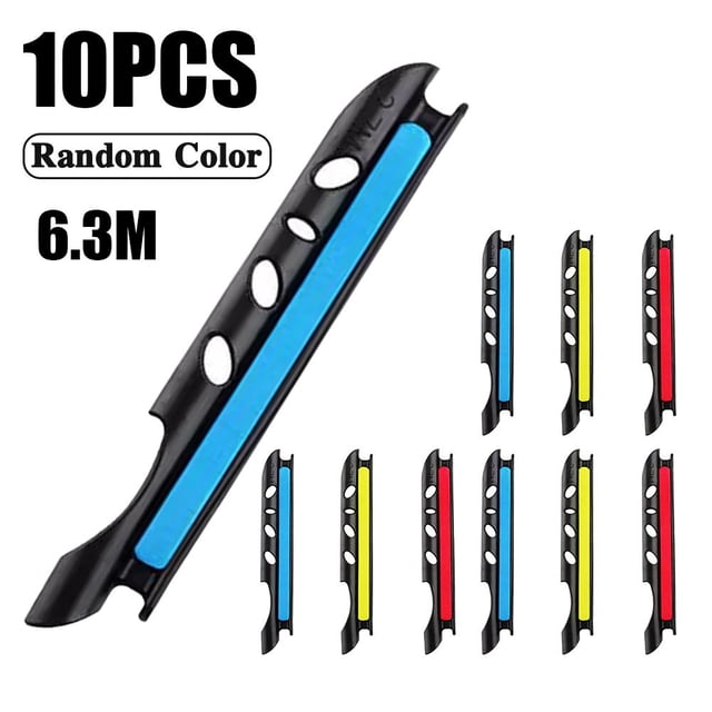 10pcs/set Portable Fishing Rod Reel Universal Fast Plastic Reel Rod Fishing