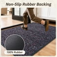thumbnail image 5 of SIXHOME Door Mats for Inside 24"x47" Non Slip Rubber Welcome Mat for Inside Low-Profile Dirt Trapper Indoor Door Mats for Entryway Soft Absorbent Washable Entry Rug Floor Mats Modern Doormat Purple, 5 of 7