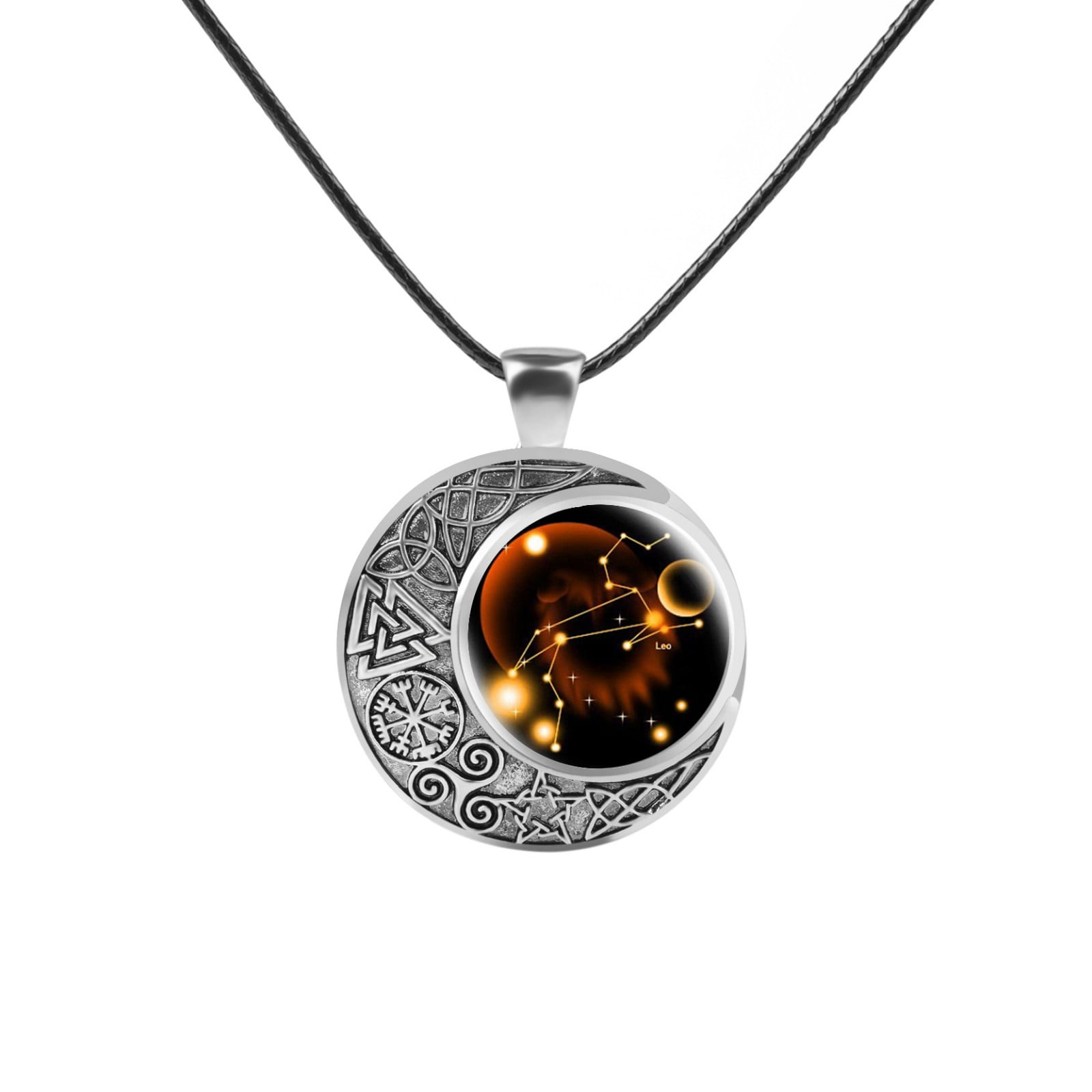 Astrology Moon Sign Necklace EUEAVAN Black Moon Lilith Goddess