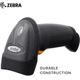 thumbnail image 4 of Zebra LS2208 Handheld USB Kit 1D Barcode Laser Scanner with Stand, 4 of 12