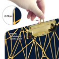 thumbnail image 4 of Geometric Star Pattern 12.5x9in Clipboard, Durable Acrylic with Metal Clip and Wall Hook for Office or Classroom, 4 of 10
