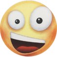 thumbnail image 3 of 3D Emoji Stickers Happy Faces 6 Different Emojis 1 Inch Round Circle Dots 500 Adhesive Labels, 3 of 8