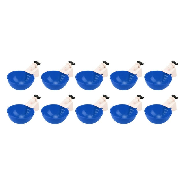 10Pcs Automatic Chicken, Cups Safe Large Capacity Easy Water To Install Drinking Bowl for Poultry Chickens Ducks Geese Big Red