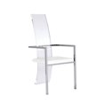 thumbnail image 2 of Milan Lillian Acrylic High-Back Dining Side Chair White (Set of 2), 2 of 8