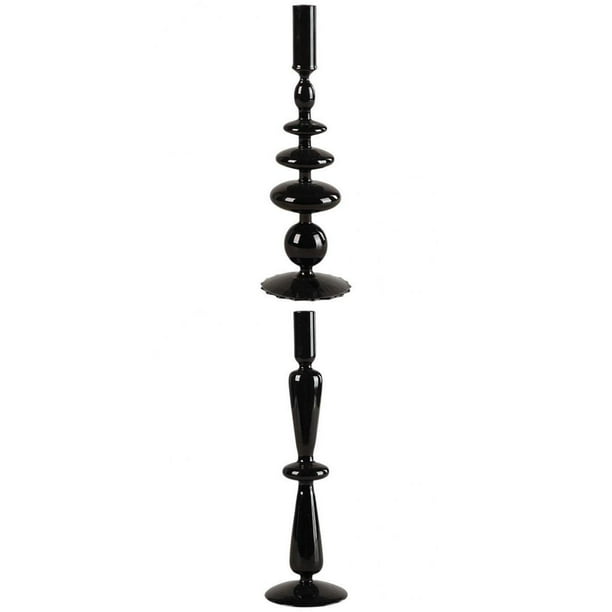2 Candelabros Cónicos Negros Nórdicos Para Decoración De Centro De Mesa