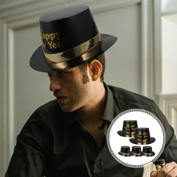 FRCOLOR  5 Pcs New Year Eve Top Hat Paper Birthday Creative Headdress Man Child