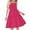 Hot Pink, variant on ZACPNCV Girls Dresses Summer Spaghetti Strap Flowy Dress Teens Casual Ruched Smocked A Line Sundress Kids Clothes Black 11-12 Years