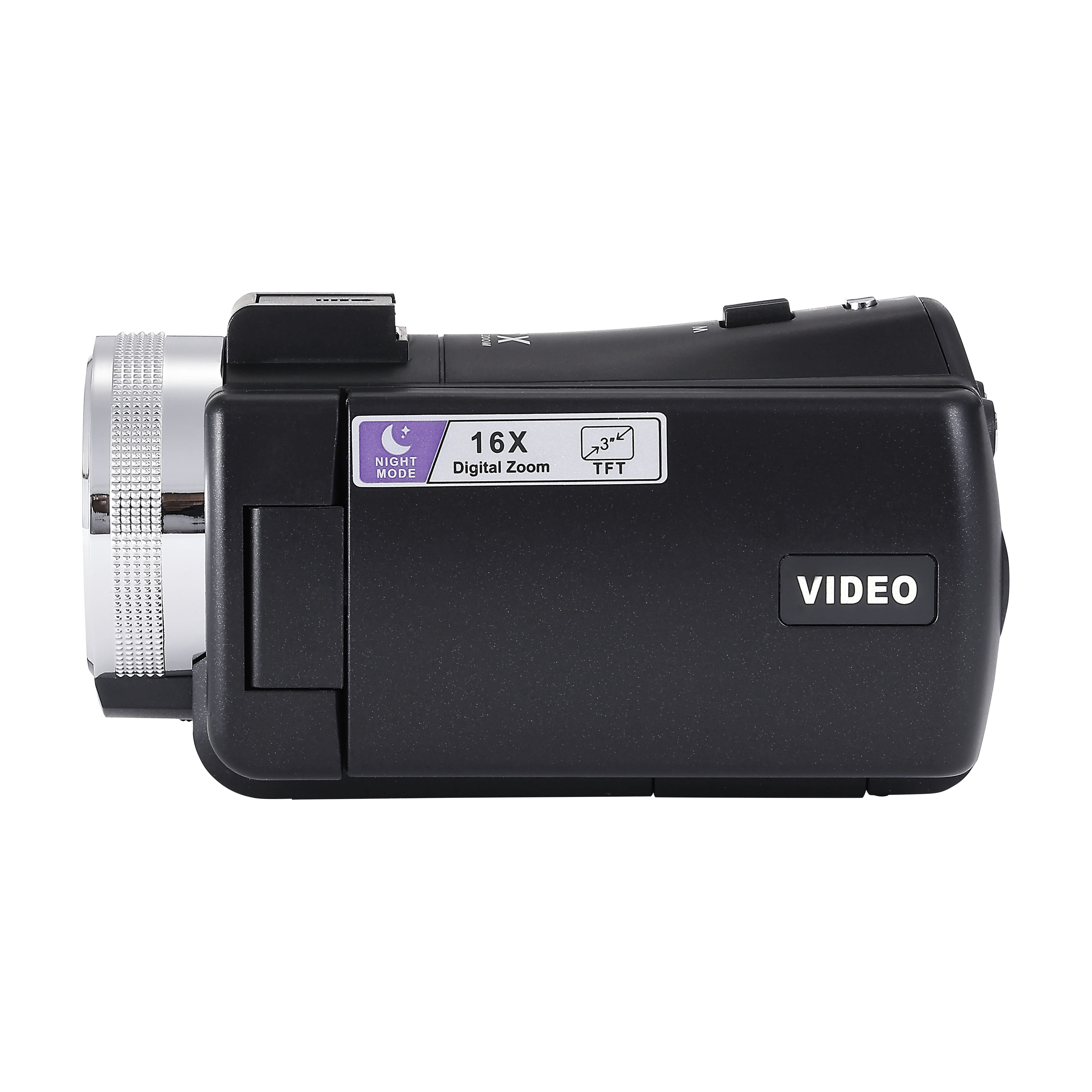 Vivitar PopCam Digital Camcorder, 48MP, Full HD 1080p Video Camera with 3" Flip Screen, 16x Digital Zoom, Built-in Microphone, Compact Vlogging Camera for Beginners, Travel, & Family Recording