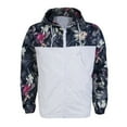 thumbnail image 1 of ITFABS Sweat à Fermeture Éclair pour Hommes, Veste à Capuche, Manteau à Imprimé Patchwork, 1 of 7