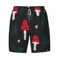 thumbnail image 5 of Rocae Amanita Mushroom for Men's Swim Trunks Quick Dry With Two Side Pockets and One Lined Patch PocketSmall, 5 of 9