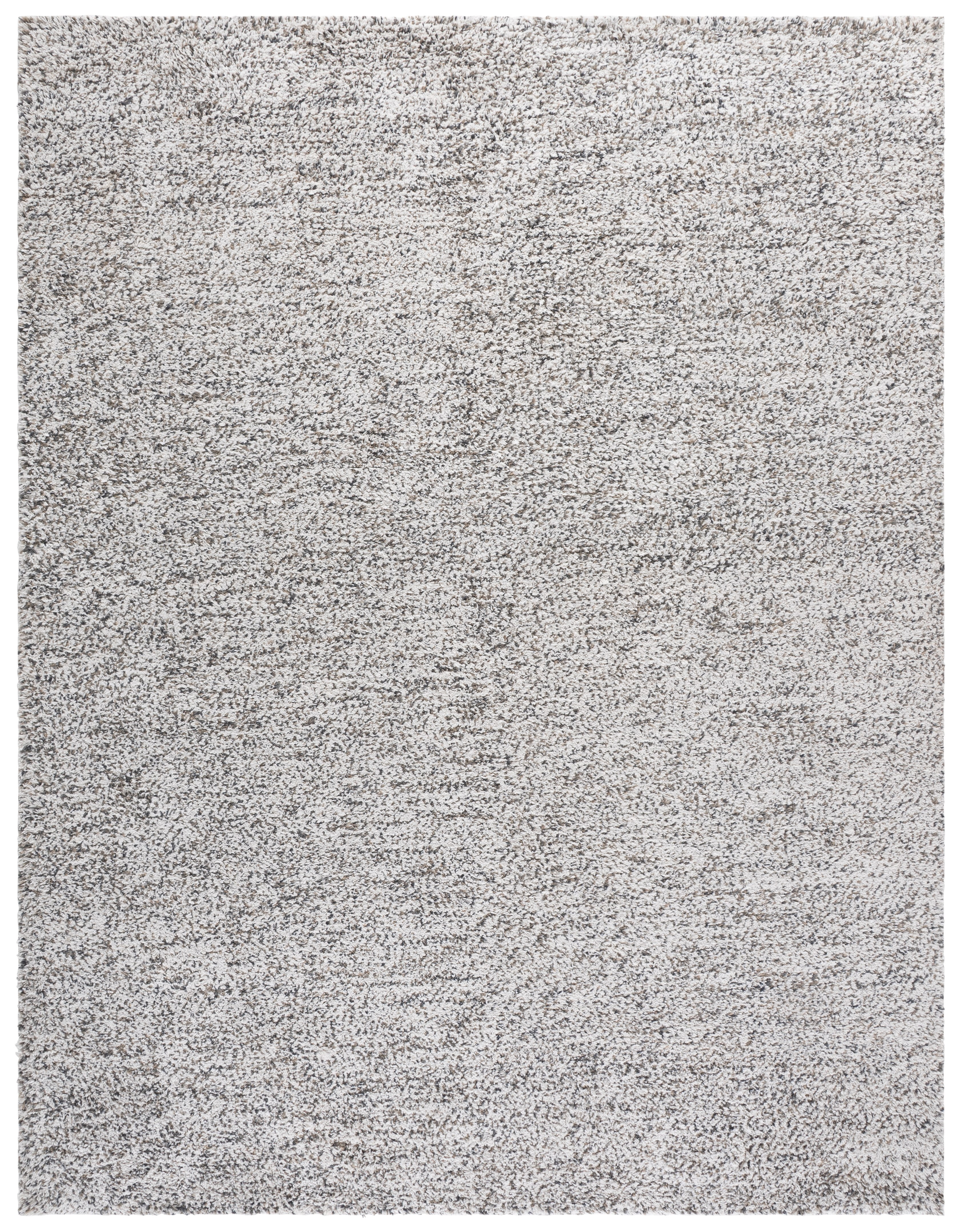 SAFAVIEH Berber Deena Distressed Area Rug, Ivory/Dark Gray, 8' x 10'
