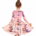 thumbnail image 7 of Xdegoge Chic Easter Dress for Kids Girls Bunny Polka Dot Egg Printed Tween Spring Sundress Knee Length A Line Long Sleeve Cute Holiday Festival Party Outfit Casual Play Wear for Teen, 7 of 7