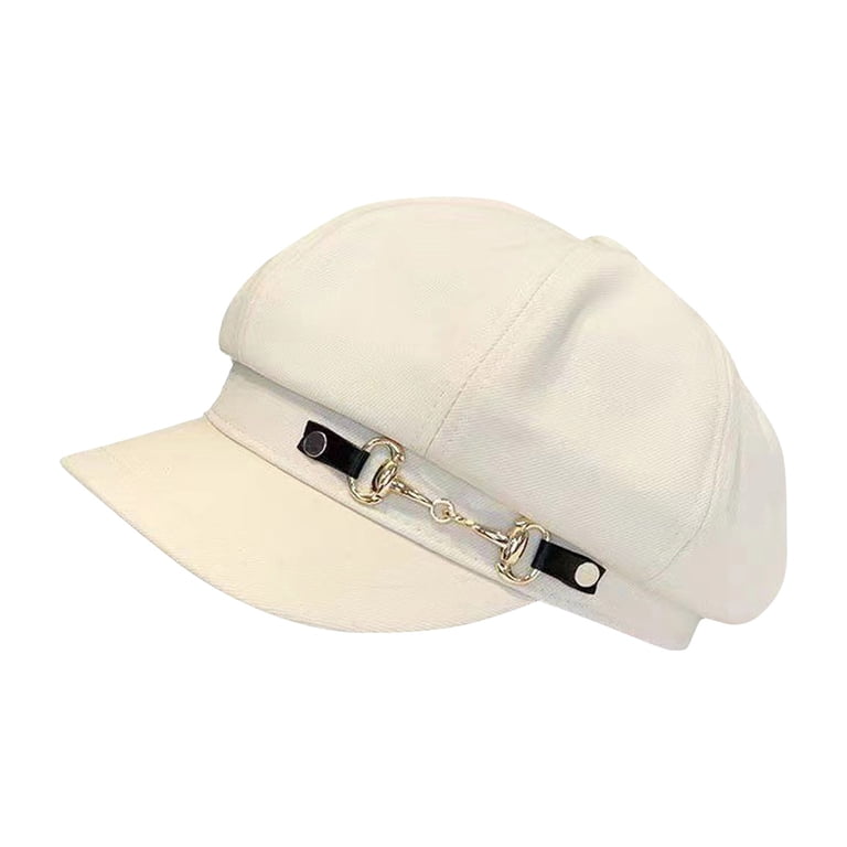 Womens Newsboy Cap Fashion PU Leather Cabbie Painter Hat  display picture 1
