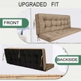 thumbnail image 5 of swing Porch Swing Cushions,Swing Replacement Cushions,Waterproof Porch Swing Cushion 2-3 Seater, 40"*55", Khaki, 5 of 6