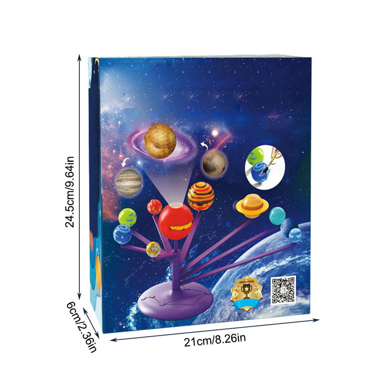 Solar System Planetarium Projector for Kids Glow in The Dark Solar System  Model Kit with 8 Planets Model Astronomy STEM Planets Space Toys  Educational Planet Model Stem Toys 