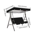 thumbnail image 2 of BotaniNest Outdoor Patio Shade Cover Protecting Shield For Sun And Weather Outdoor Swing, 2 of 6