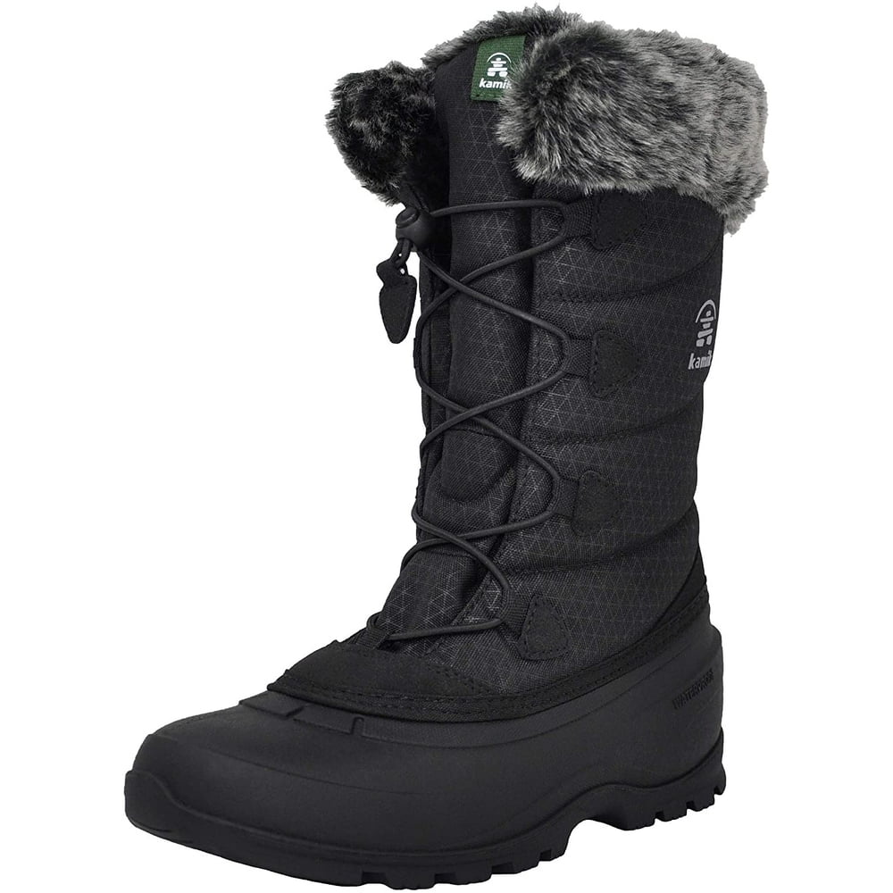 Kamik - Kamik Women's Momentum2 Snow Boot, Black/Black/Black, 9.5 - Walmart.com - Walmart.com