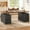 Black & Brown Top, variant on SEDETA 55" Electric Standing Desk with 6 Drawers, Adjustable Height Computer Desk with Power Outlets, Wood Corner stand Up Desk for Home Office, Large PC Workstation, Black & Brown Top