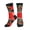 3 Black, variant on Men's Mexican Flag Pattern Novelty Athletic Socks Women's Digital Printing Funky Patterned Crew Socks