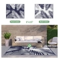 thumbnail image 2 of DEORAB 8'x10' Outdoor Rugs Patio Waterproof Outside Mat Reversible Plastic Camping Carpet,Navy blue & White, 2 of 9