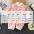 thumbnail image 3 of Maqroz Cute Girls Boys Fuzzy Fleece Snowsuit Winter Warm Romper Long Sleeve Hooded Onesie Outerwear Daily Wear Toddler Clothes with Animal Pockets, 3 of 8