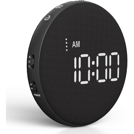 Vibrating Alarm Clock for Heavy Sleepers - 110dB Loud Alarm Clock, 3 Wake Modes, Auto-Dimming, Rechargeable Battery Operated Bed Shaker for Bedroom and Travel