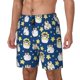 thumbnail image 1 of Balery Star Penguin Bañador para hombre, shorts de playa de secado rápido con entrepierna y forro de compresión-XX-Large, 1 of 6