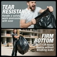 thumbnail image 3 of KeenEcho Heavy Duty Contractor Trash Bags 55-60 Gallon, 30 Count, 2.5Mil Extra Thick, Strong Black Garbage Bags, Leakproof Star Seal for Construction, Yard, Demolition Debris, 3 of 8