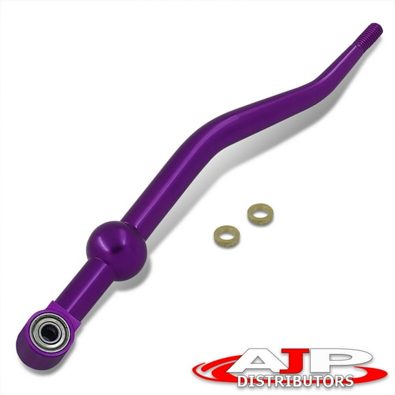 For 1988-2000 Honda Civic / 1988-1991 Honda CRX / 1993-1997 Honda Del Sol / 1990-2001 Acura Integra Manual Transmission Billet Aluminum Dual Bend Short Throw Shifter Stick (Purple) - M/T DC2 EG EK