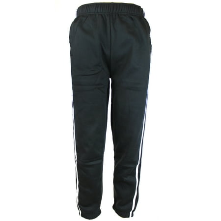 black elastic sweatpants
