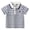 Navy, variant on Toddler Baby Embroidery Short Sleeves T-Shirt Contrast Lapel Pullover Summer Comfy Casual Jumper Kids Tops (White,3-4 Years)