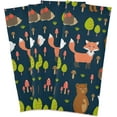 thumbnail image 2 of SKYSONIC Fox Kitchen Dish Towel Set of 4, 28 x 18 Inch Super Absorbent Soft Drying Cloth Tea Bar Towels, 2 of 7
