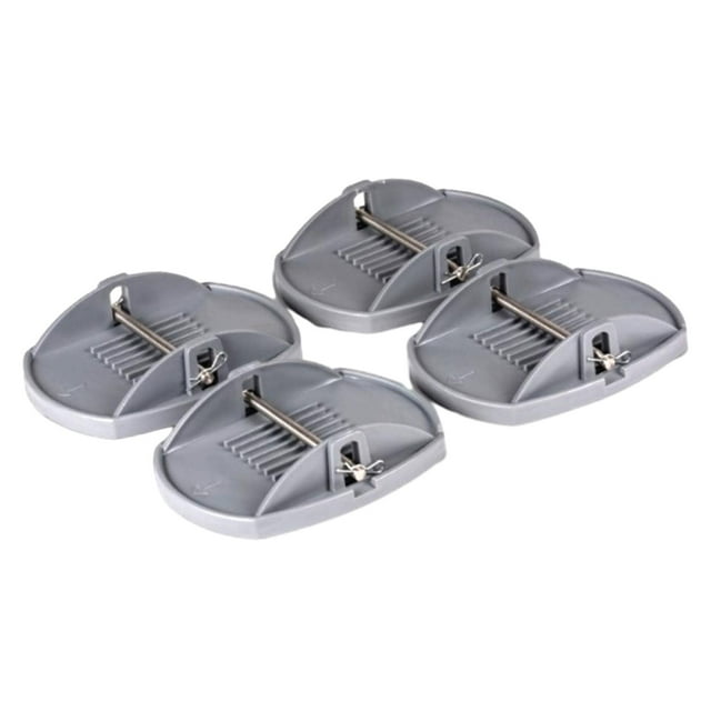 4 Pcs Adaptateur de Coussinet de Prise Support de Pied de Prise Accessoires de Dispersion de Charge pour VR Coussinet de Levage de Prise Résistant à l'Usure Coussinet de Levage de Prise Gris