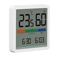 thumbnail image 1 of Hygrometer , High Accuracy Temperature Humidity  Date Time Quick Response 3 In 1 LCD Screen Smart Device  For Bedroom, 1 of 8