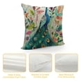 thumbnail image 4 of GOSMITH  Watercolor Birds Peacock Elk Decorative Throw Pillowcase Cushion Cover, 4 of 5