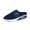 Dark Blue, variant on Air Cushion Mesh Mules for Women Slip on Casual Wedge Slippers Comfort Walking Shoes