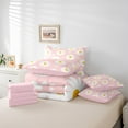 thumbnail image 6 of Castle Fairy Floral Daisy Girl 7-Piece Twin Bedding Sets,Chic Flower Bedding Comforter Set,Polka Dots Breathable Sheet Sets,Luxury Bedroom Decor, 6 of 8
