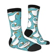 thumbnail image 4 of Yiaed Cartoon Funny Goose Print Great elasticity Crew Socks Sports socks for Men and Women, 4 of 5
