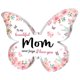 thumbnail image 1 of Oferta por tiempo limitado!Regalo ornamental vertical de la decoración de mesa de acrílico transparente de la mariposa, 1 of 8